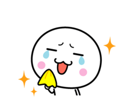 White thing usable anytime 6 sticker #7522841