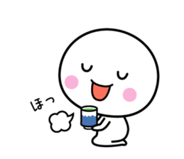 White thing usable anytime 6 sticker #7522844