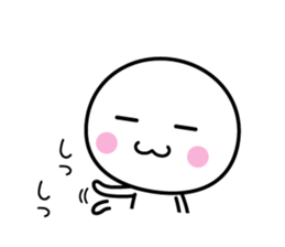 White thing usable anytime 6 sticker #7522859