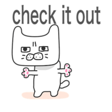 Lovers of white cat sticker #7522988