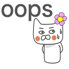 Lovers of white cat sticker #7522992