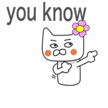 Lovers of white cat sticker #7522993