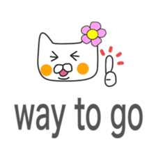 Lovers of white cat sticker #7522994