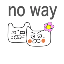 Lovers of white cat sticker #7522996