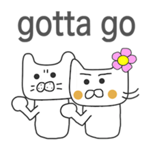 Lovers of white cat sticker #7522998