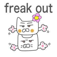 Lovers of white cat sticker #7522999