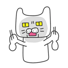 Lovers of white cat sticker #7523004