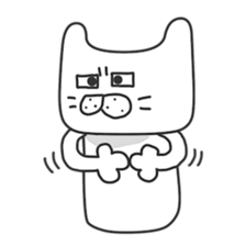 Lovers of white cat sticker #7523007