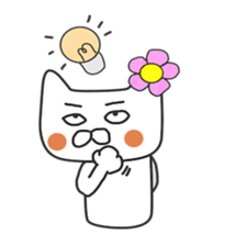 Lovers of white cat sticker #7523013