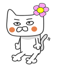 Lovers of white cat sticker #7523015