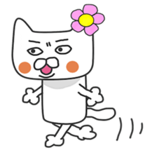 Lovers of white cat sticker #7523016