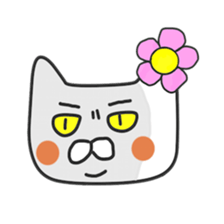 Lovers of white cat sticker #7523018