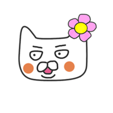 Lovers of white cat sticker #7523019