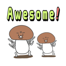 Parent-child mushroom sticker #7523031