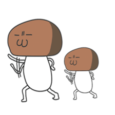 Parent-child mushroom sticker #7523040