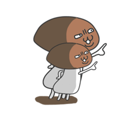 Parent-child mushroom sticker #7523042