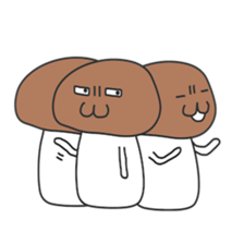 Parent-child mushroom sticker #7523047