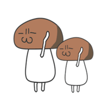 Parent-child mushroom sticker #7523048