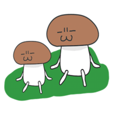 Parent-child mushroom sticker #7523050