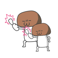 Parent-child mushroom sticker #7523053