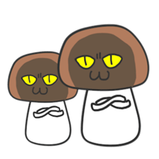 Parent-child mushroom sticker #7523056