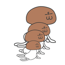 Parent-child mushroom sticker #7523059