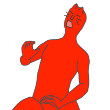 ROCK red cat sticker #7523441