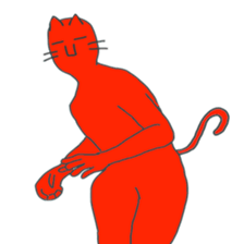 ROCK red cat sticker #7523445