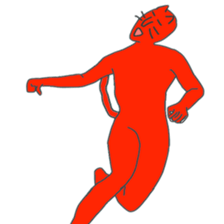 ROCK red cat sticker #7523446