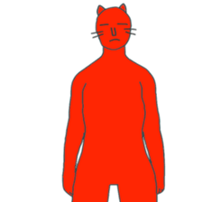 ROCK red cat sticker #7523449