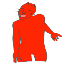 ROCK red cat sticker #7523456