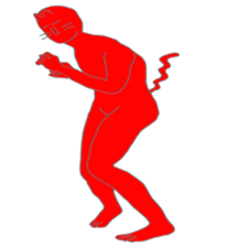 ROCK red cat sticker #7523464