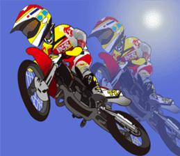 love motocross! love bike! love race! sticker #7524229