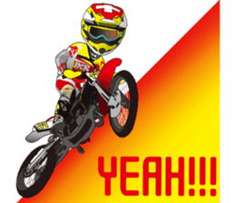 love motocross! love bike! love race! sticker #7524231