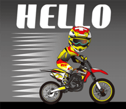 love motocross! love bike! love race! sticker #7524240