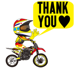love motocross! love bike! love race! sticker #7524249