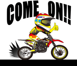 love motocross! love bike! love race! sticker #7524255