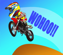 love motocross! love bike! love race! sticker #7524256