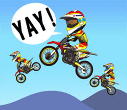 love motocross! love bike! love race! sticker #7524261