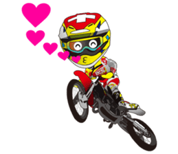 love motocross! love bike! love race! sticker #7524266