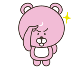 Pink bear stickers (No Text) sticker #7524270