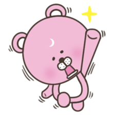 Pink bear stickers (No Text) sticker #7524287