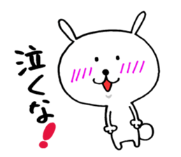 Cat which likes chocolte & Rbbit sticker #7524493