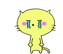 Cat which likes chocolte & Rbbit sticker #7524497