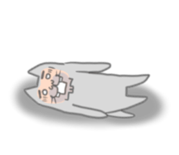 Ugly face of the cat sticker #7525996