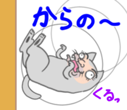 Ugly face of the cat sticker #7526013