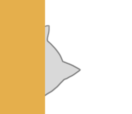 Ugly face of the cat sticker #7526016