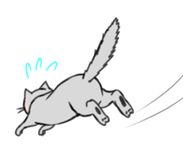 Ugly face of the cat sticker #7526027