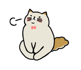 laid back cat sticker #7526591