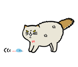 laid back cat sticker #7526595